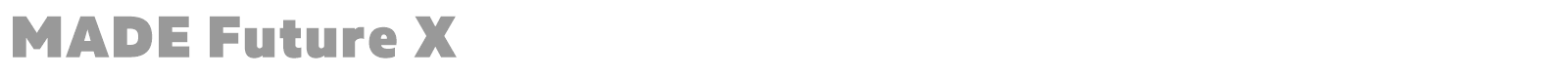 MADE Future X font preview